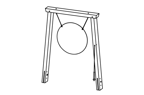 Gong, Durchmesser =  80 cm