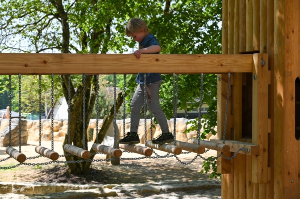 Handlauf und Laufhölzer für 3 m Kettensteg