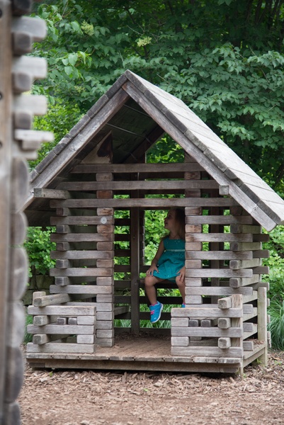 Big Playing House, made of larch