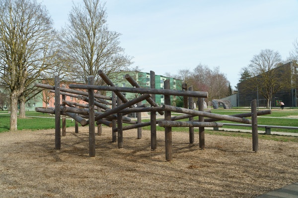 Climbing Structure 07 made of larch