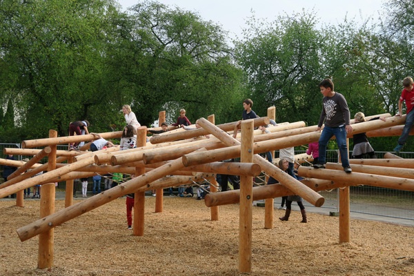 Climbing Structure 12, made of larch