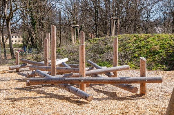 Climbing Structure 21 made of larch