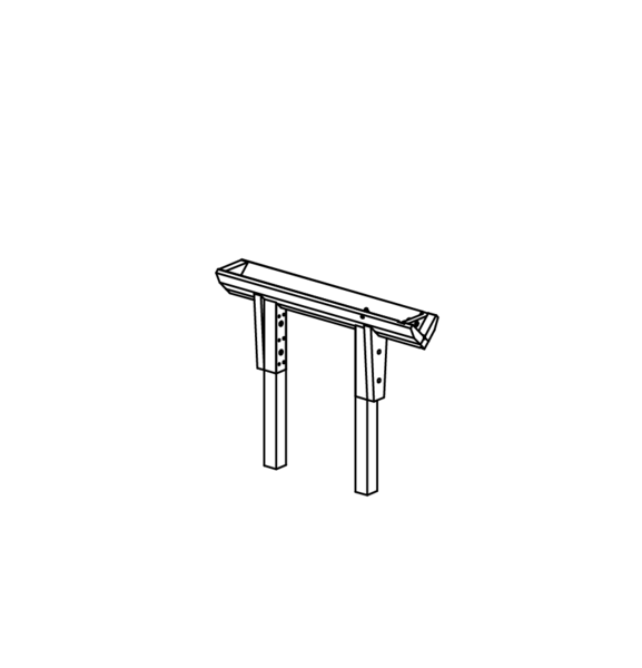 Triangular Channel, l = 1.50m,