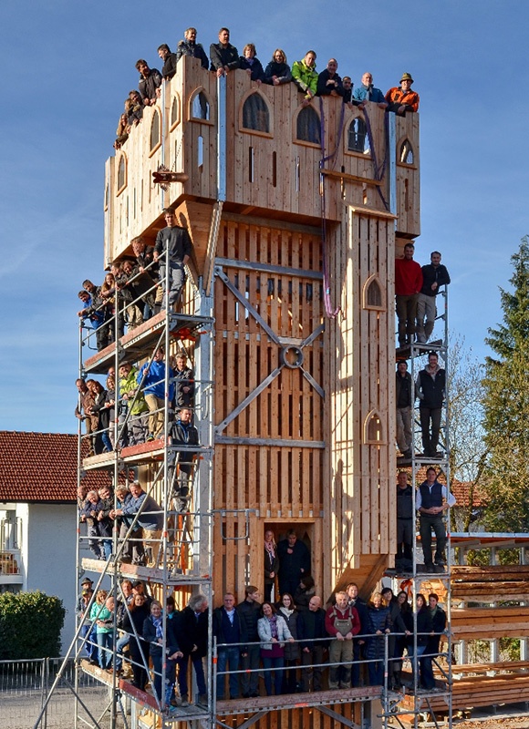 Das Richter Team auf dem neu gebauten Tulsa Tower